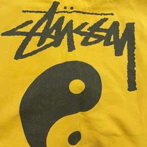 yellow stussy sweatshirt
